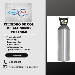 Cilindro de CO2 de Aluminio Tipo M60